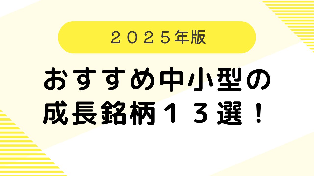 おすすめ　中小型株　成長株